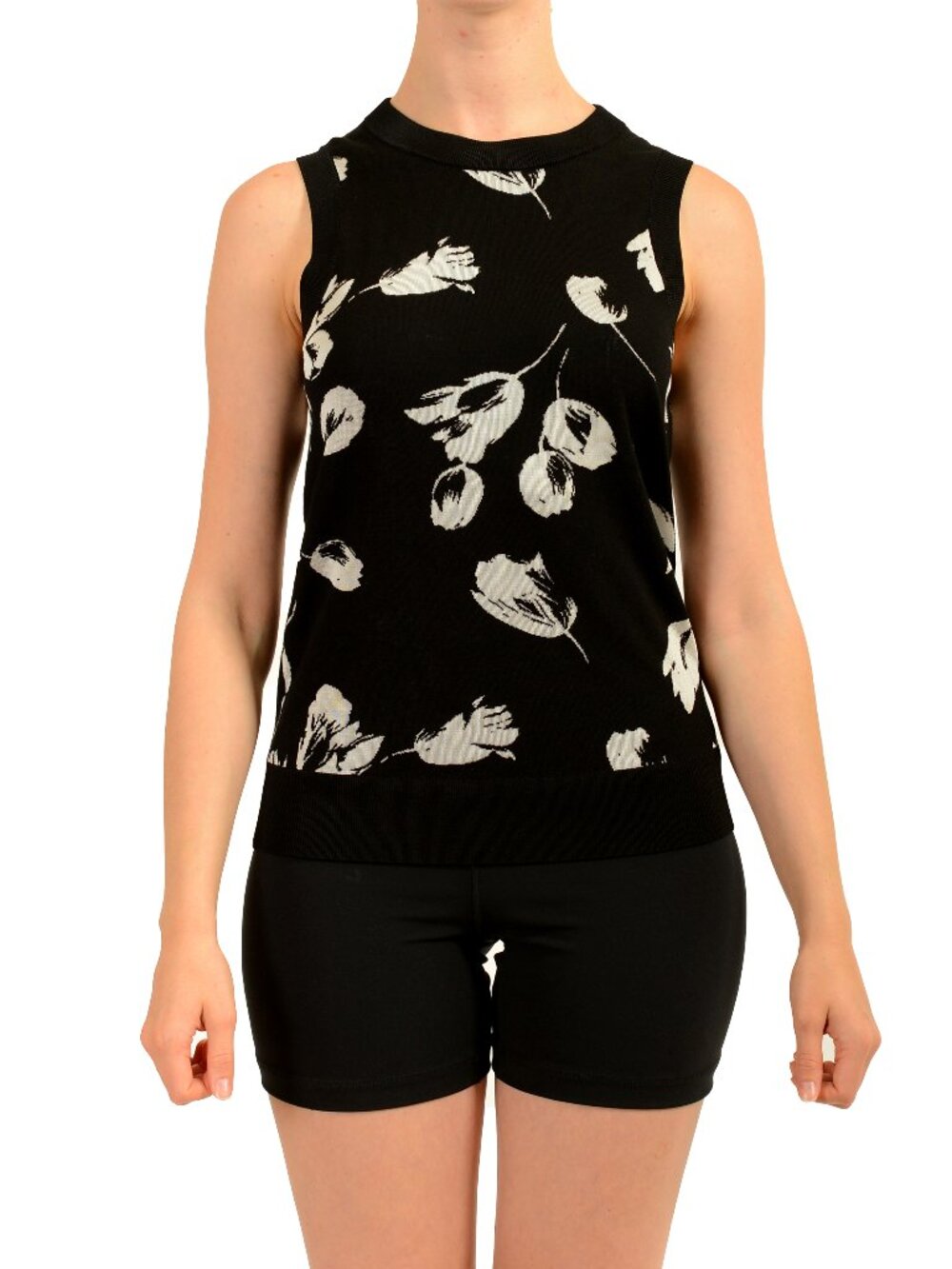 Hugo Boss Women's "Finfie" Wool Sleeveless Sweater Knit Blouse Top US 4 IT 40
